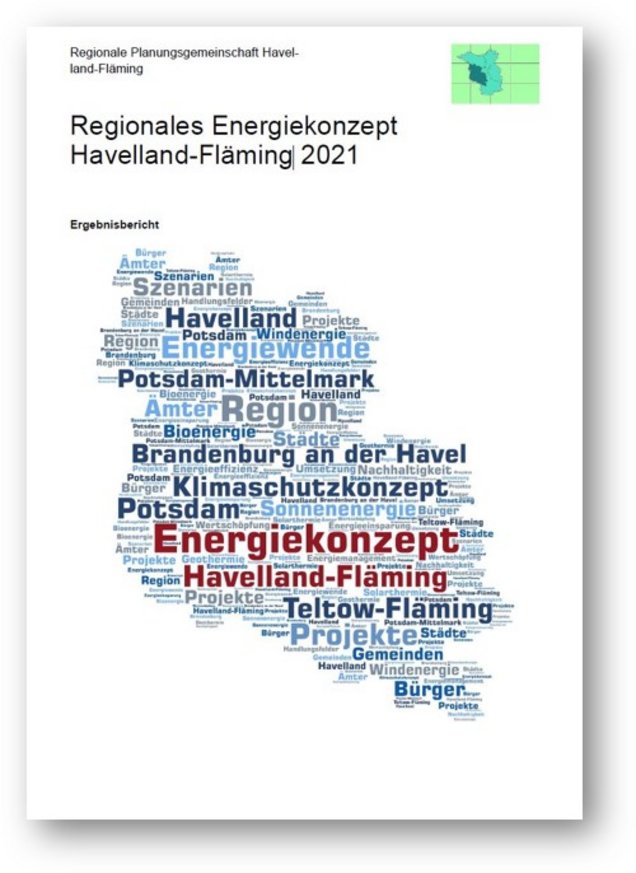 Cover des Regionalen Energiekonzeptes Havelland-Fläming