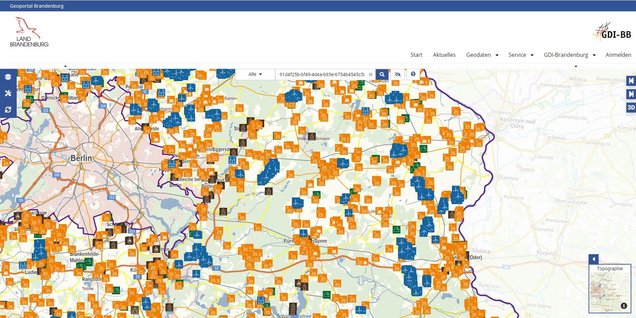 Screenshot Geoportal