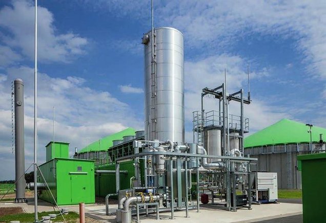 Bio-Erdgas Anlage am Schwedter Hafen